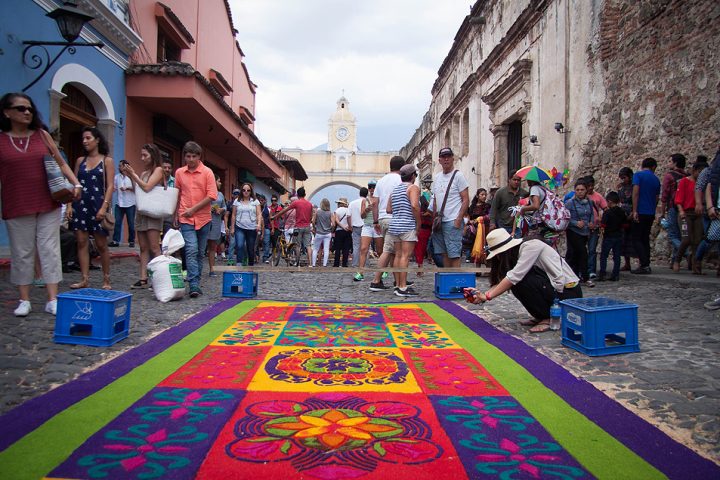 Kolorowe dywany Gwatemala